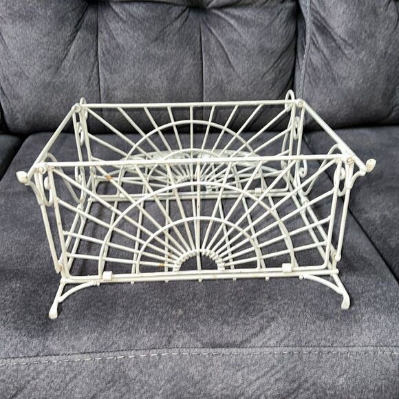 Shabby Chic Rustic Vintage Display Metal Display Rack Shelf Foldable Shell Beach - Picture 6 of 8